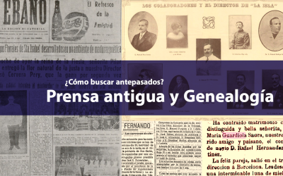 Prensa antigua y genealogía